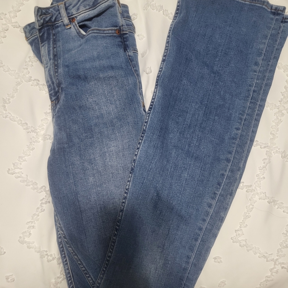 Asos size 26 long boot cut jeans with stylish booty lifting back